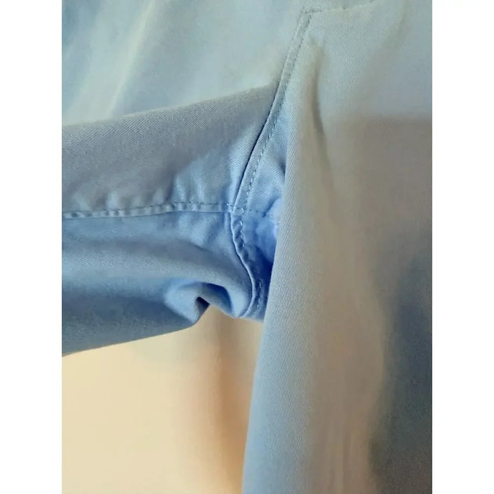 Crown & Ivy Mens Motion Flex Shorts Size 34 Blue Chino Stretch Preppy Cotton